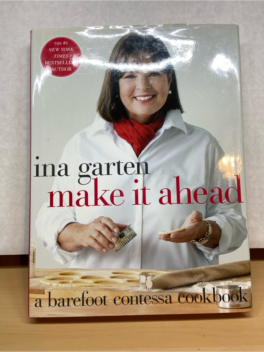 Make It Ahead Cookbook - White Cover with Red Accent